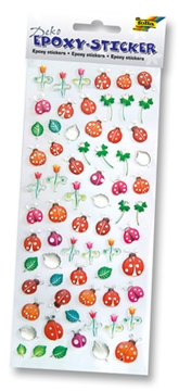 Image de Stickers motifs 3D coccinelles